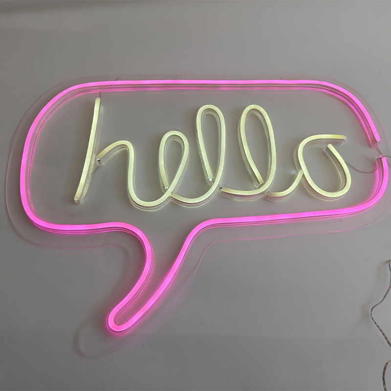 Hello Led Neon Night Light Art Sign Wall Room Home Party Bar  Wedding Decoration Christmas Gift Wall Hanging Neon Sign