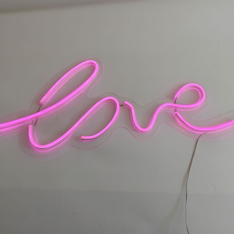 Hanging Usb Battery Operated Neon Light  Led Heart Sign For Wall Girl's Room Wedding Party Decoration For Valentine' s Day