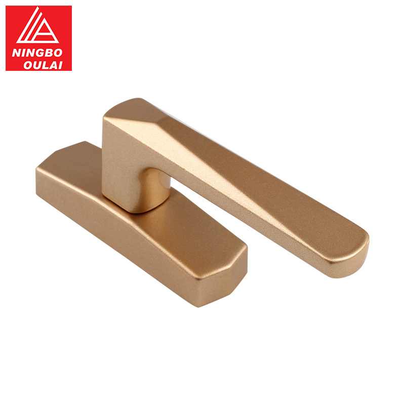 champagnev European style sliding window handles aluminum window and door hardware fitting good use handle for window