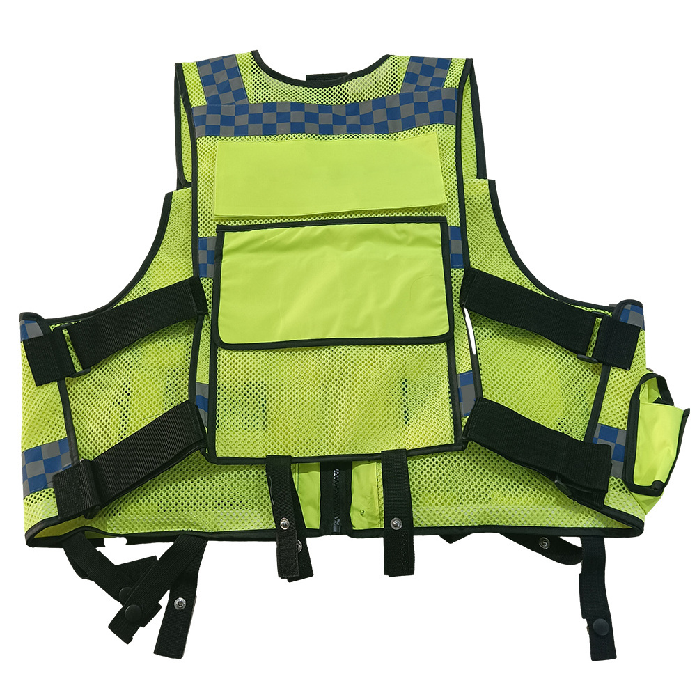 Towintec Reflective Tactical Security Vest Double Net Multifunctional Vest Heavy Duty Premium Safety Vest