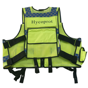 Hycoprot Reflective Tactical Security Vest Double Net Multifunctional Vest Heavy Duty Premium Safety Vest