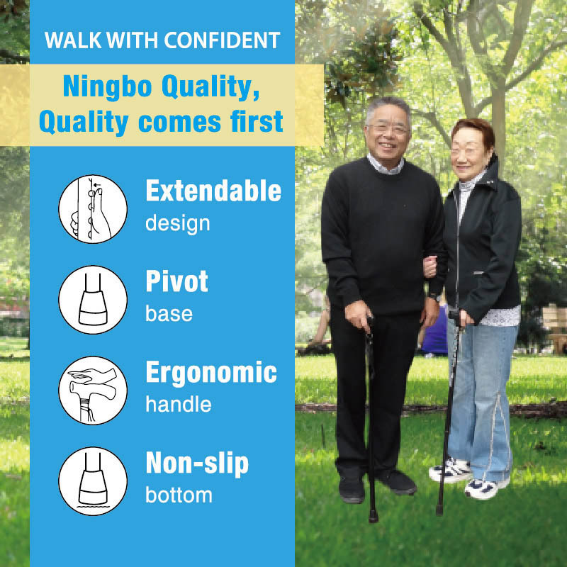 Lightweight and adjustable printed walking cane heavy duty collapsible extendable canes for seniors for balance