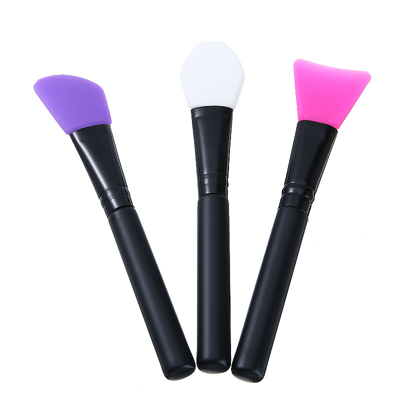 Custom Logo Silicone Gel Face Mask Mud Mixing Brush Facial Skin Care Mask Stick Flat Head Makeup Brushes Tool