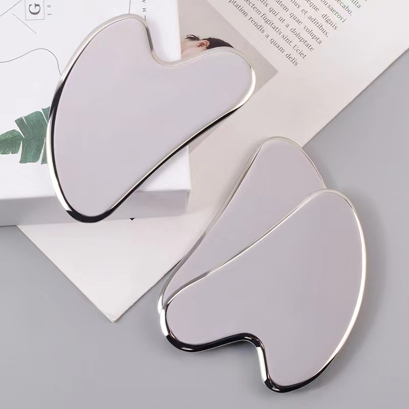 Face Massage Roller Scraper Stainless Steel Gua Sha Facial Tool Guasha