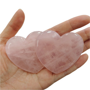 Natural Rose Quartz Heart Shaped Jade Guasha Tool Scraping Board for Salon Spa Scraping Massage Tools Gua sha Board