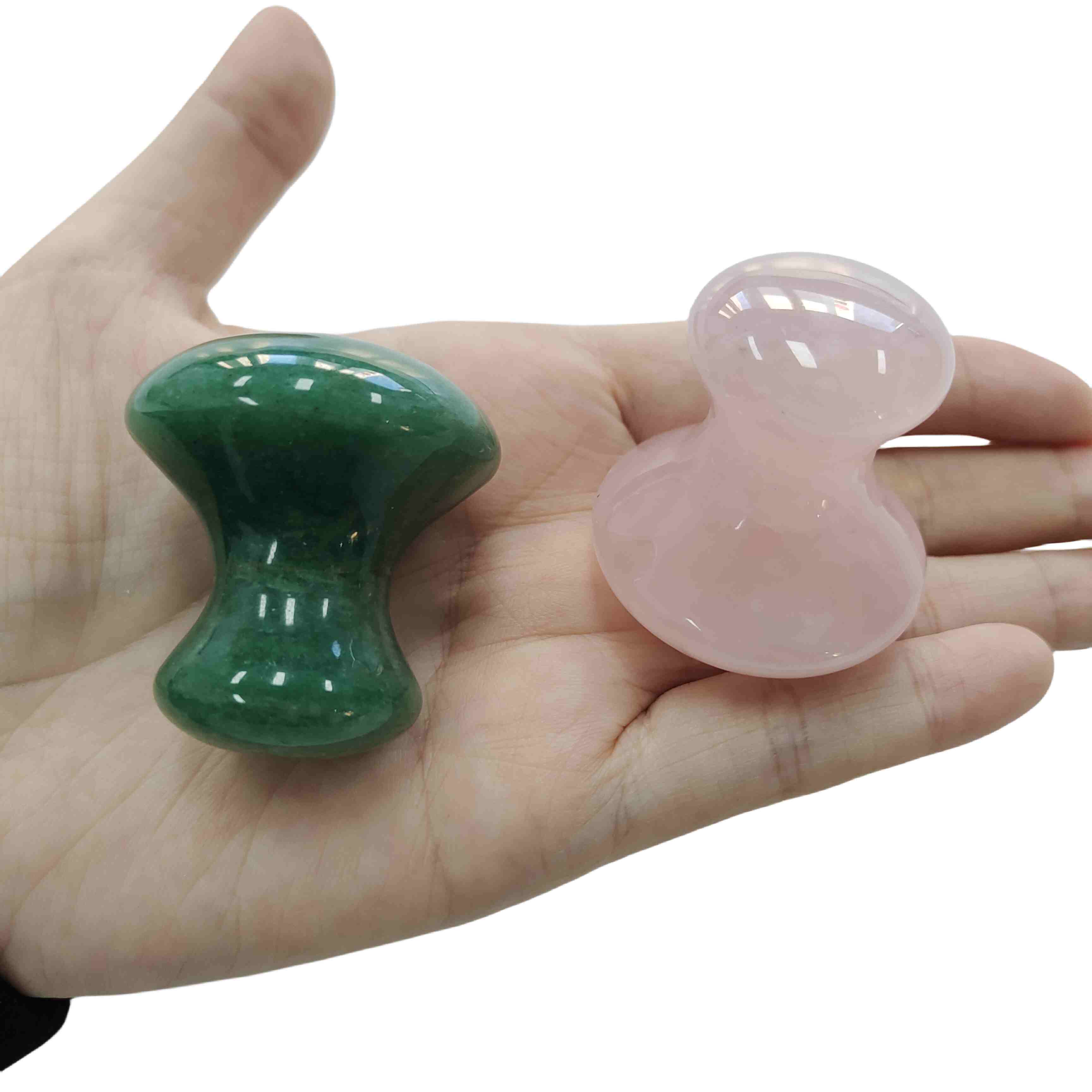 Gua Sha Masaj Facial Tools Rose Quartz Mushroom Shape Gua Sha Stones Face Lift Remove Wrinkles Massager Jade Guasha