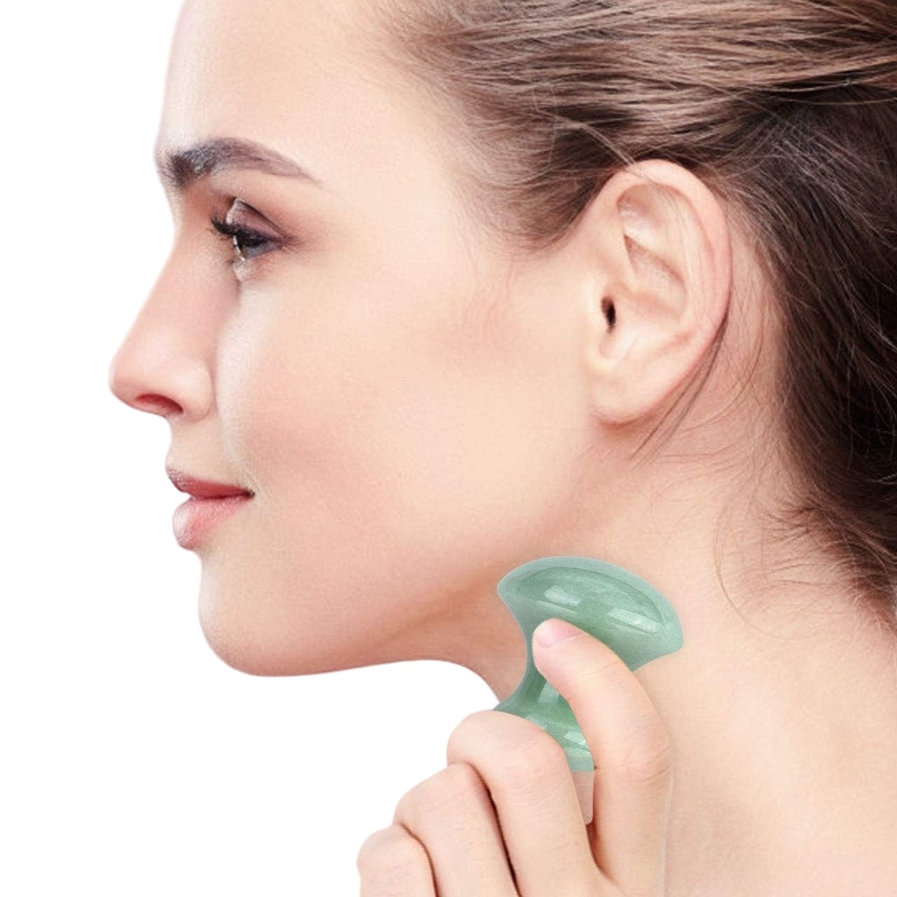 Gua Sha Masaj Facial Tools Rose Quartz Mushroom Shape Gua Sha Stones Face Lift Remove Wrinkles Massager Jade Guasha