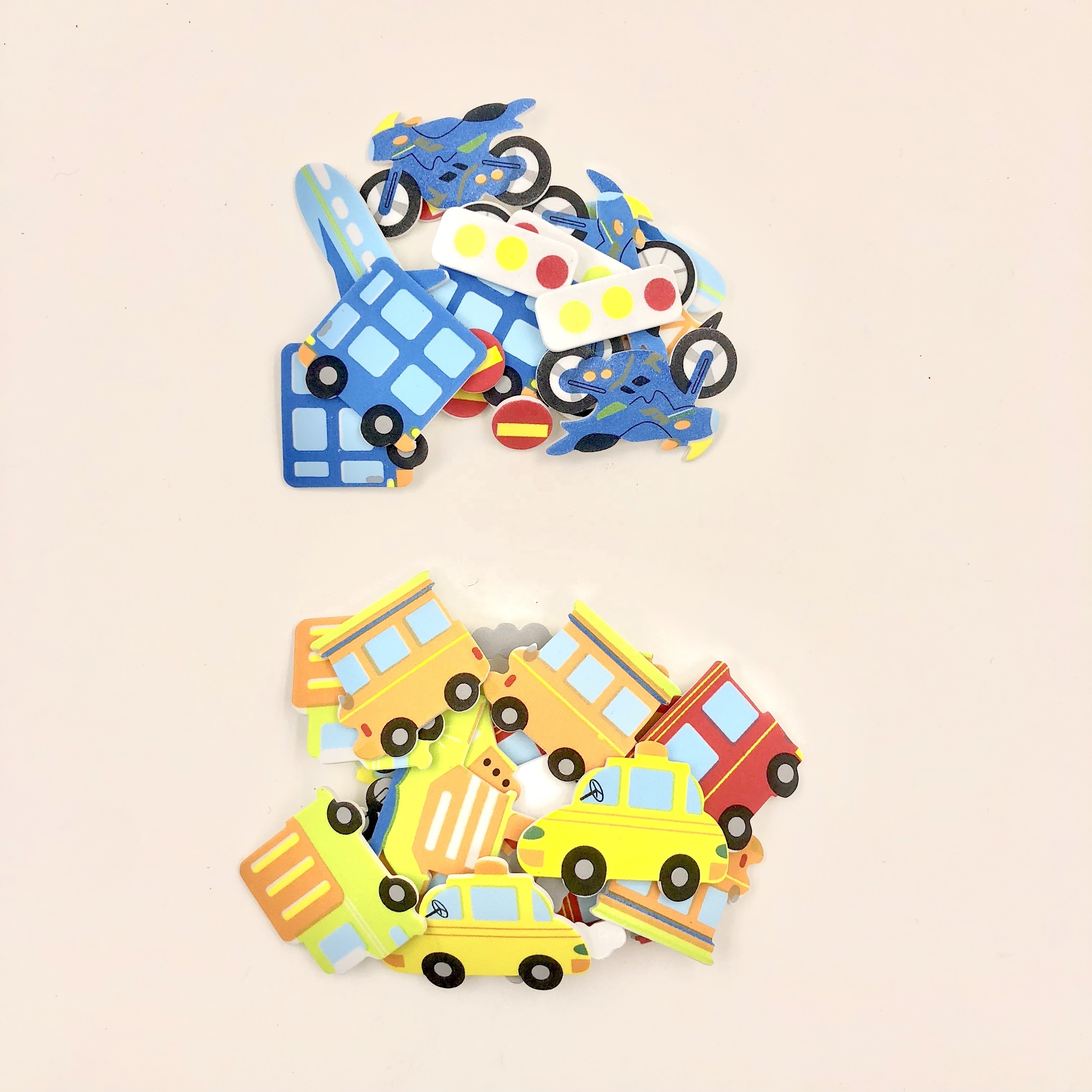 Eco-friendly Fashion traffic design 3D Kids Eva Room Foam Sticker