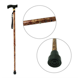 Lightweight and adjustable printed walking cane heavy duty collapsible extendable canes for seniors for balance