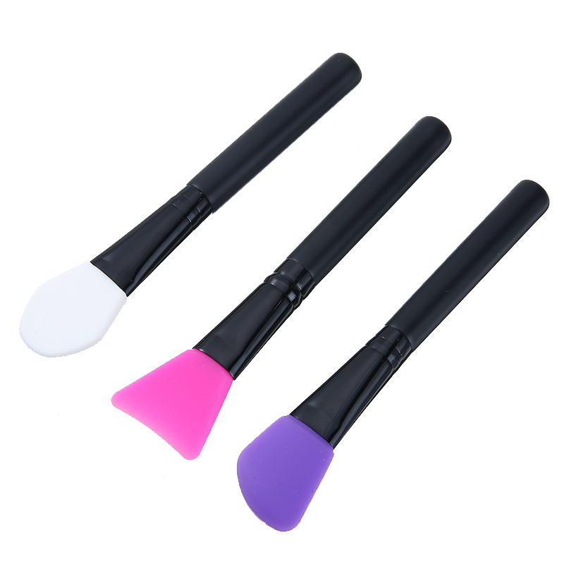 Custom Logo Silicone Gel Face Mask Mud Mixing Brush Facial Skin Care Mask Stick Flat Head Makeup Brushes Tool