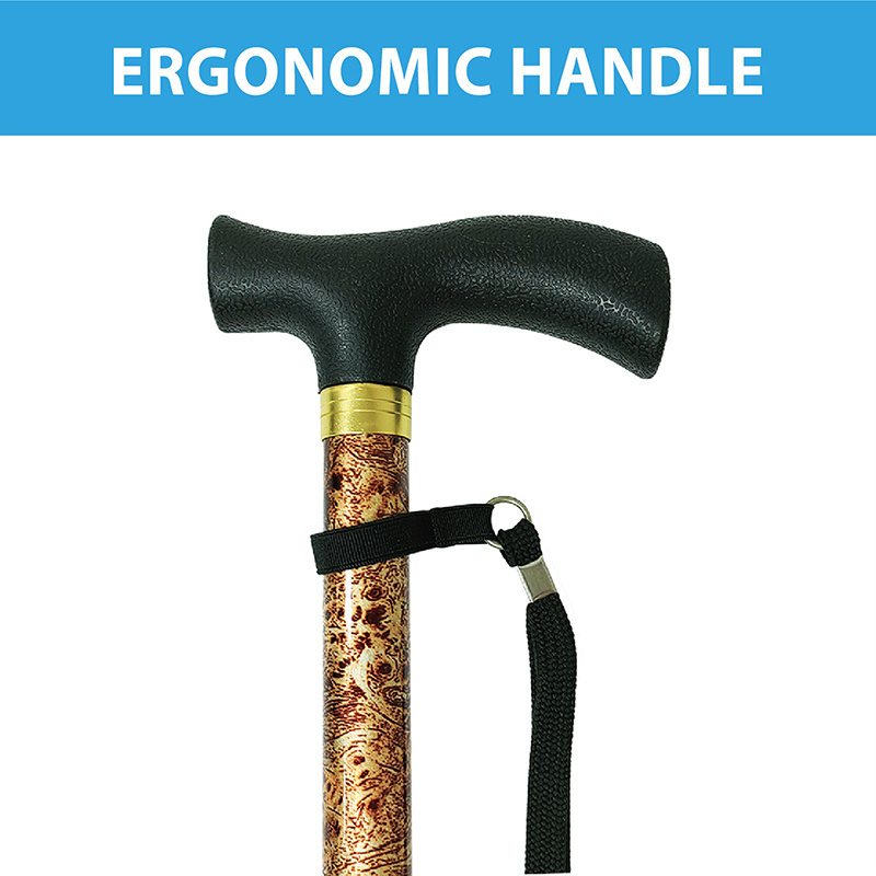 Lightweight and adjustable printed walking cane heavy duty collapsible extendable canes for seniors for balance