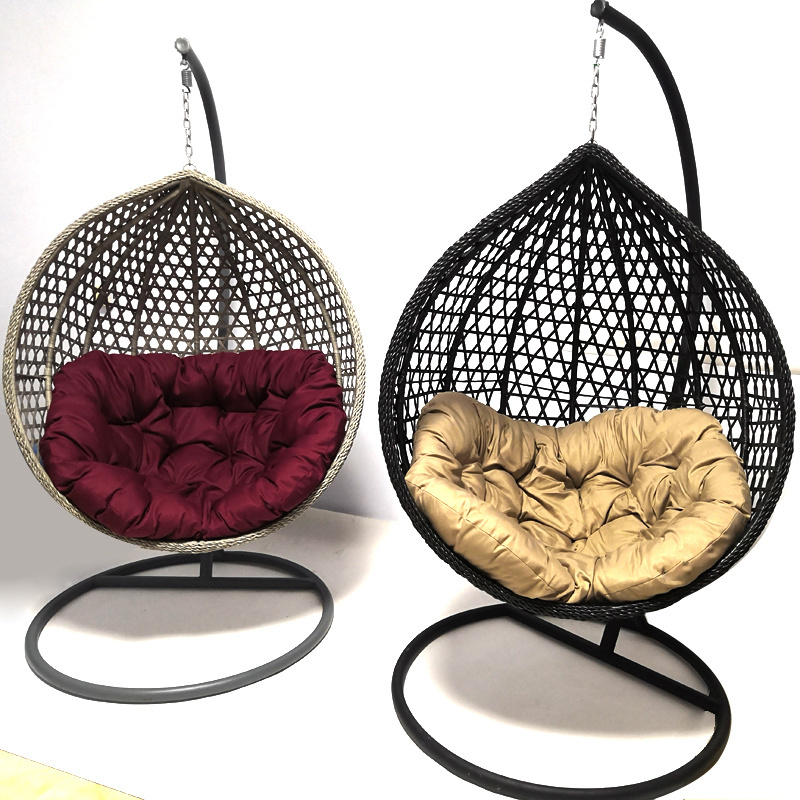 Outdoor Leisure Hanging Rattan Basket Garden Egg Chair with Stand