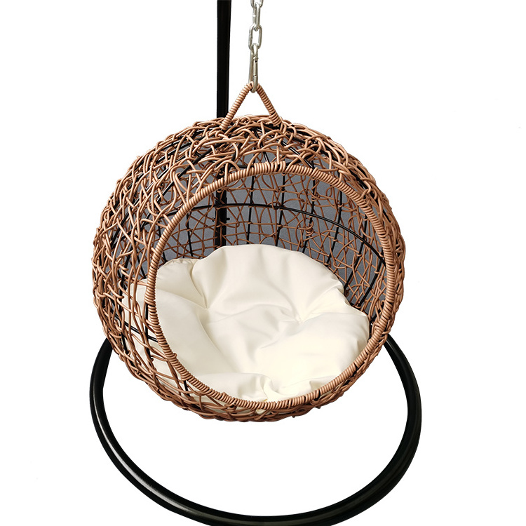 2021 Amazon Hot Sale Rattan Pet Bed Hanging Chair Swing For Pet Cat