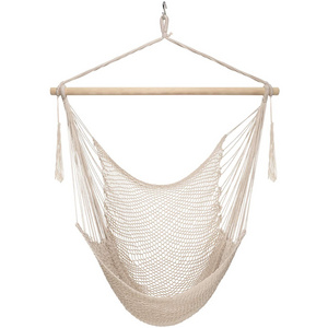 High Quality Cotton Rope Net Hammock Swing Chair for Indoor Outdoor