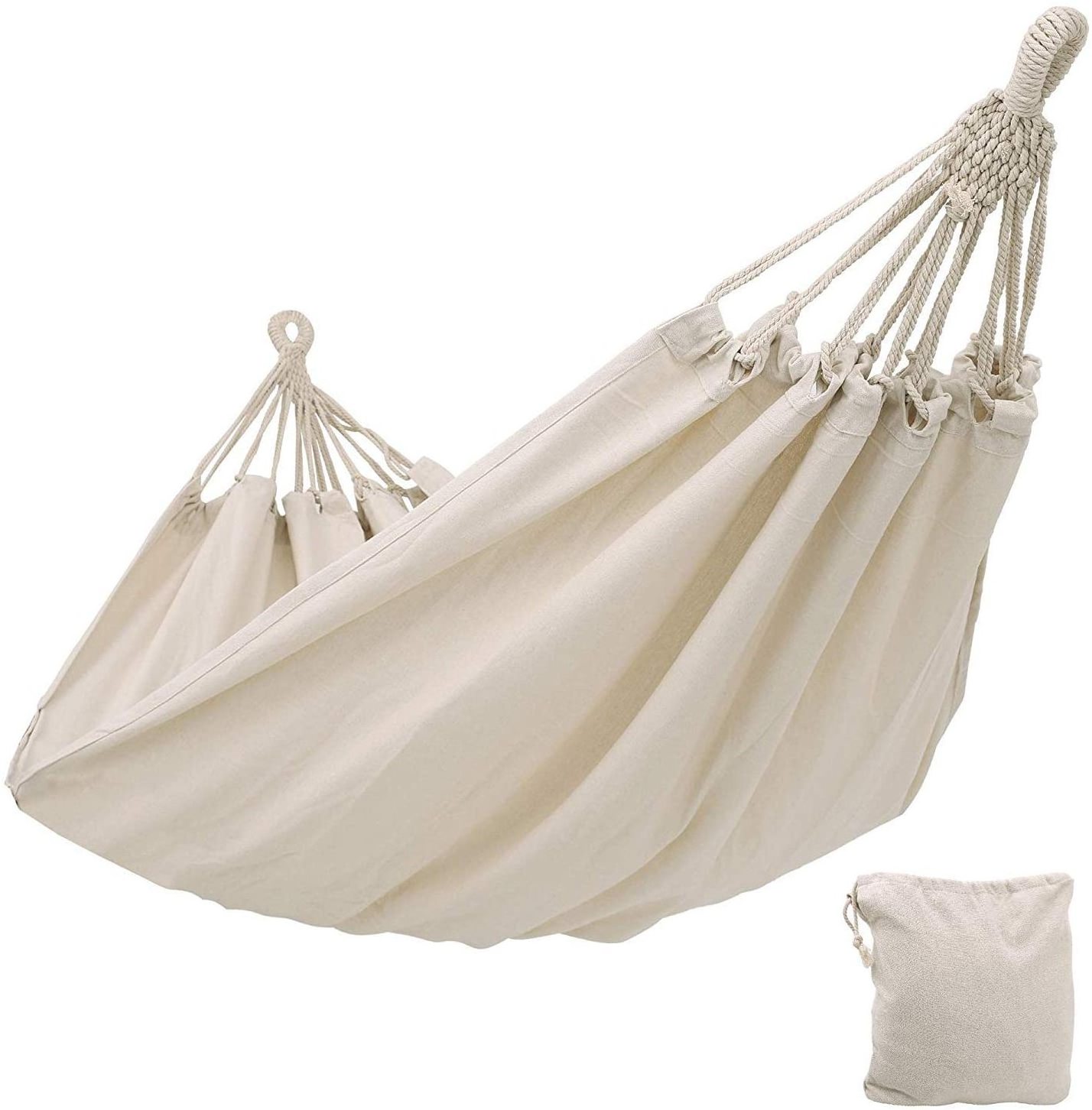 Easy to Operate High toughness Comfortable Cotton Hammock for Porch