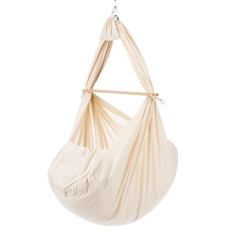 New Design Customized Canvas Baby Swing Hammock with Stuffed Mattress