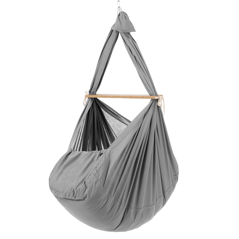 New Design Customized Canvas Baby Swing Hammock with Stuffed Mattress