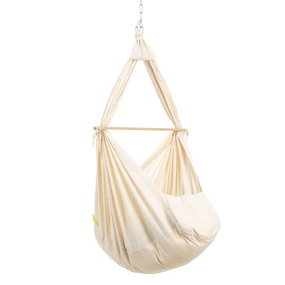 New Design Customized Canvas Baby Swing Hammock with Stuffed Mattress