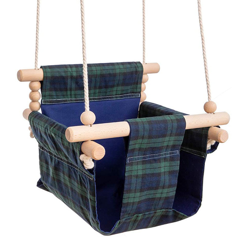 Popular Wooden Baby Kids Indoor Swing for Toddler