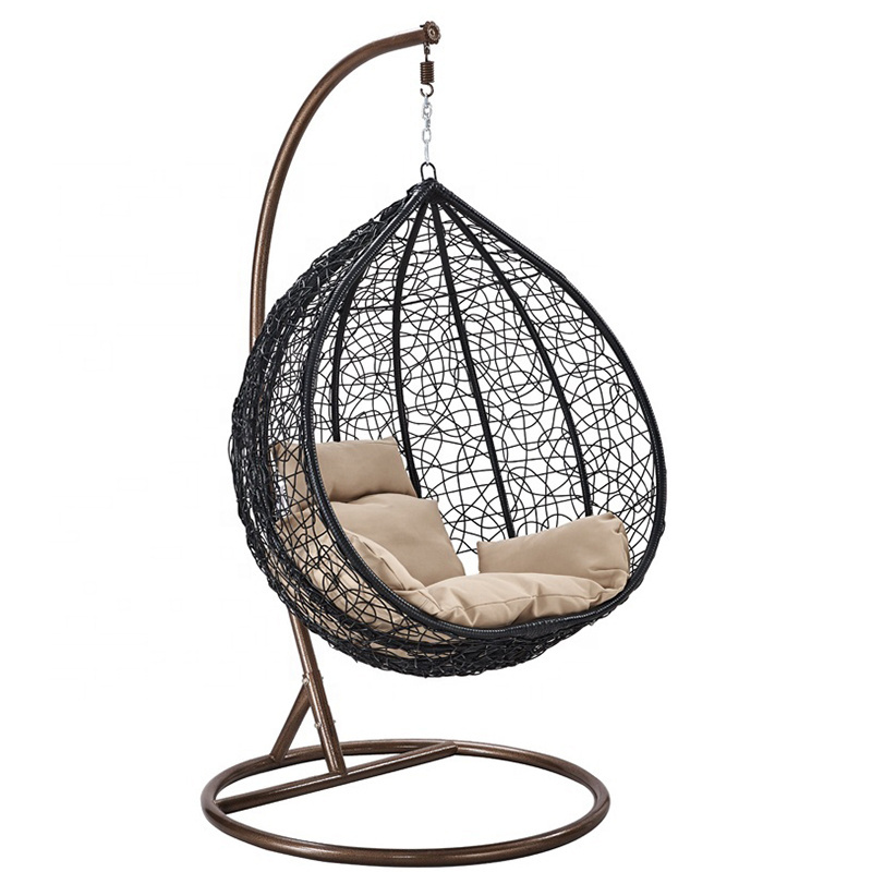 Leisure Balcony Wicker Hanging Rattan Swing chair for Patio/Bedroom