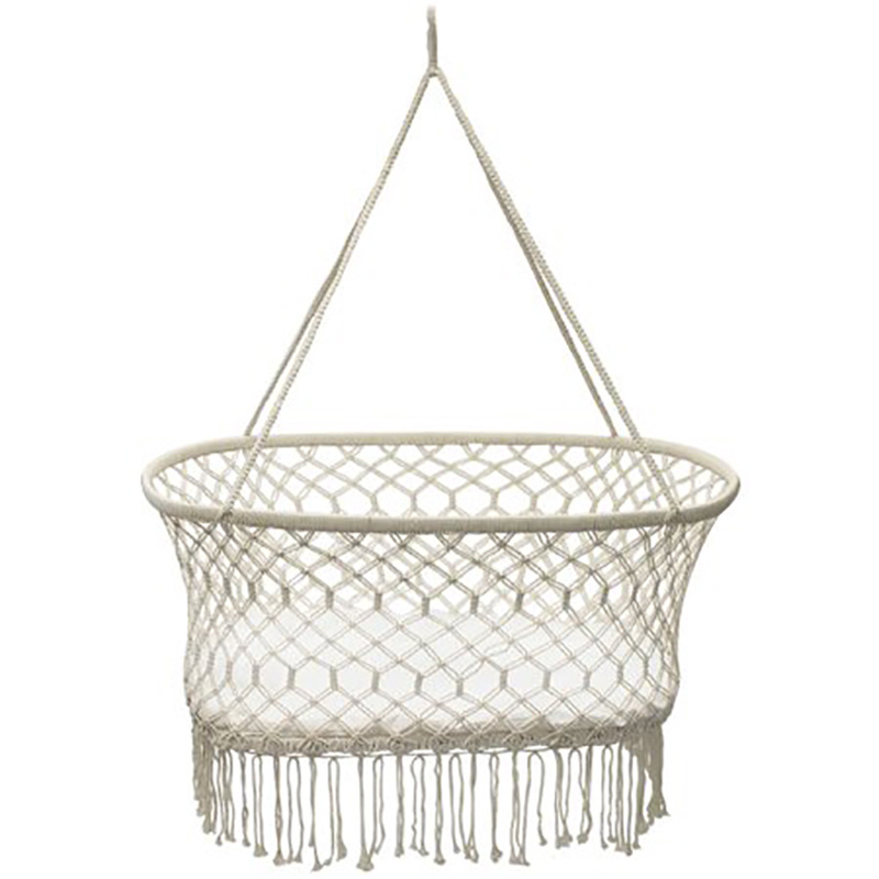 Safe Sturdy Cotton Handmade Rope macrame hammock chair Baby Swing Chair