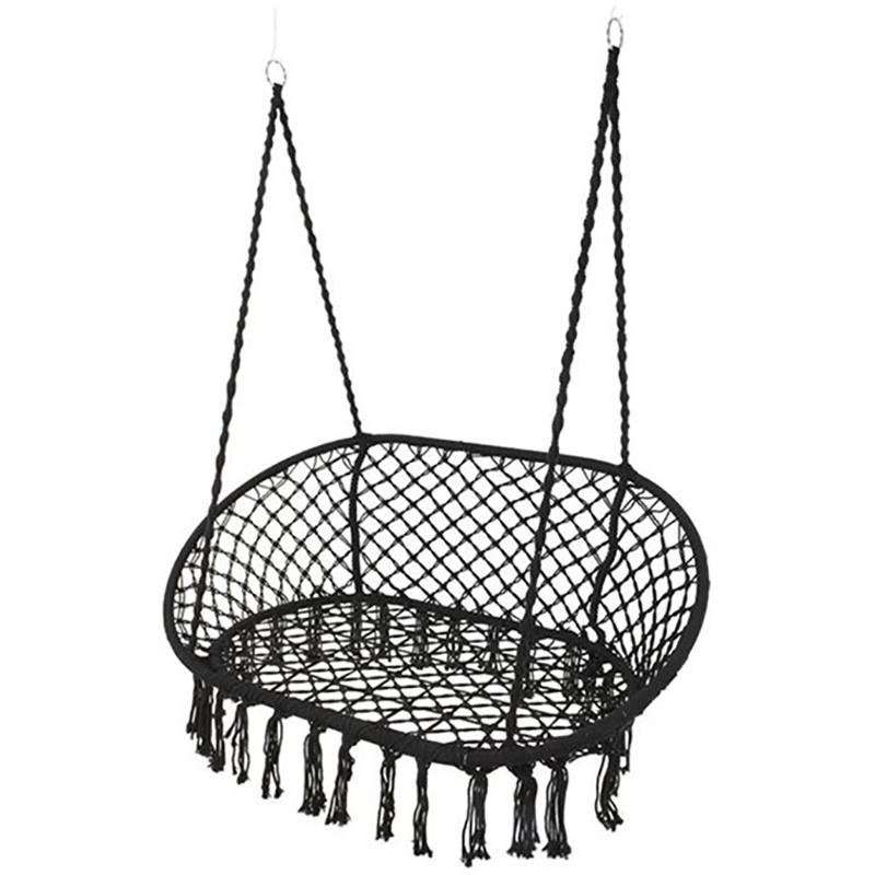 Cotton Large Semi-circular arc patio swings Double swing chair hanging chair