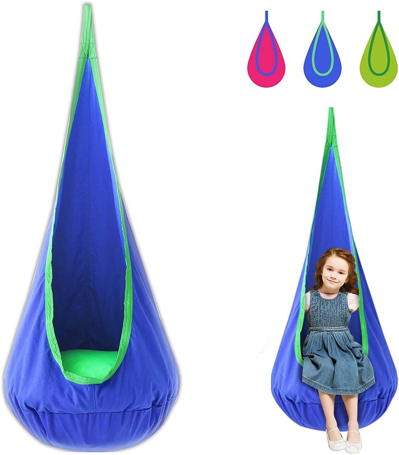 Hot-selling Child Outdoor Swing Hanging Hammock Chair for Kids