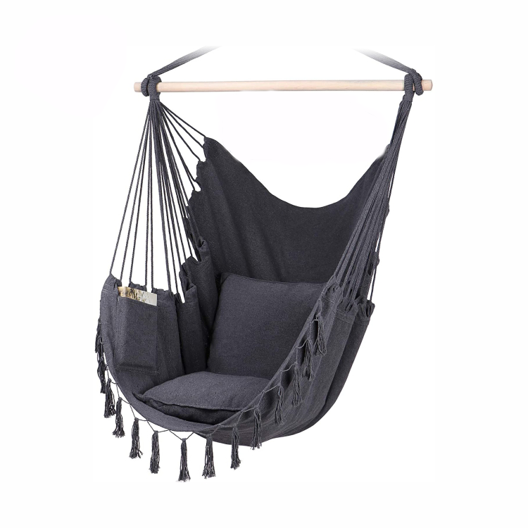 2021 Hot Sale Indoor and Outdoor Usage Large Size Canvas Hanging Hammock Chair