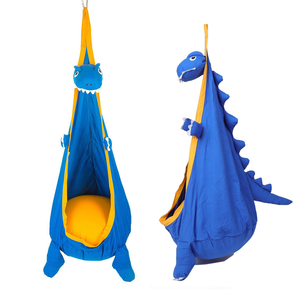 Portable Hanging Dinosaur-shaped Hammock Kids Swing Pod Chair