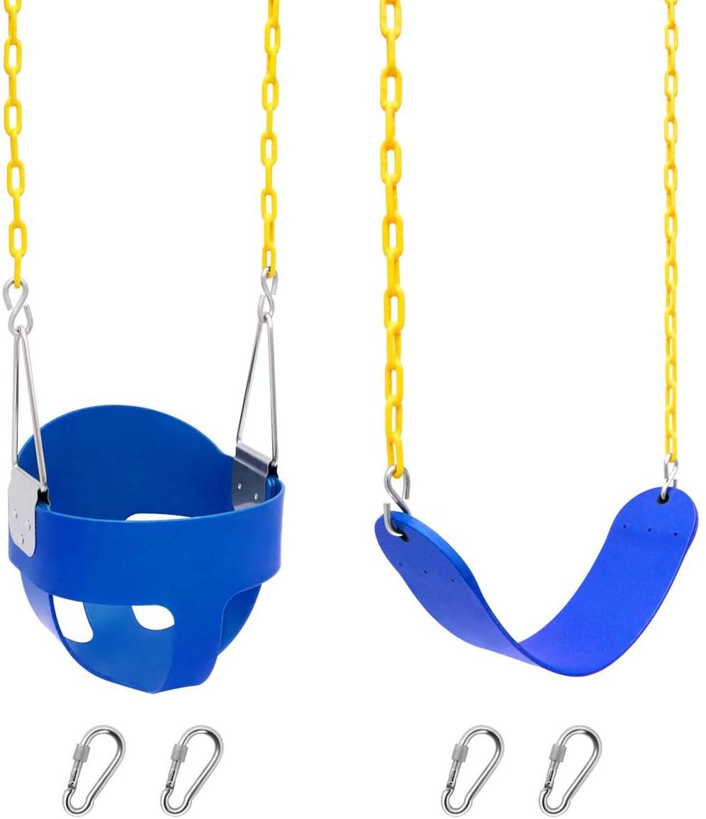 High Back Full Bucket Swings Kids Swing Seat Lovely Snail Toddler Swing Seat