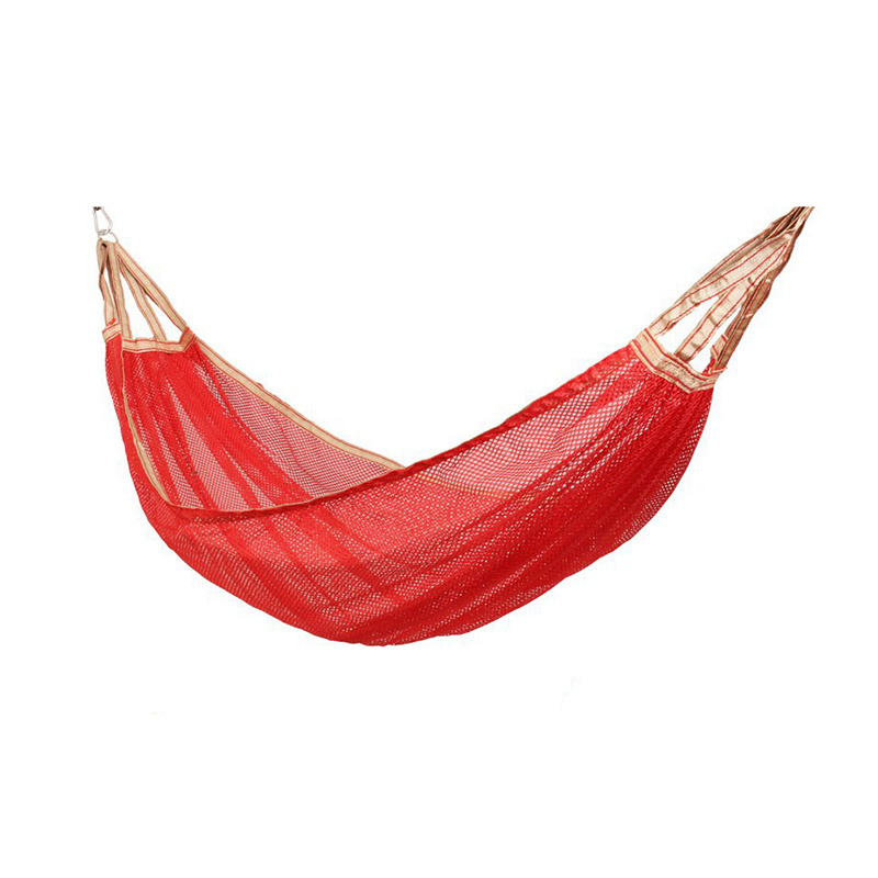 Customized Outdoor Garden Hammocks Camping Breathable Polyester Mesh Ice Silk Hammock