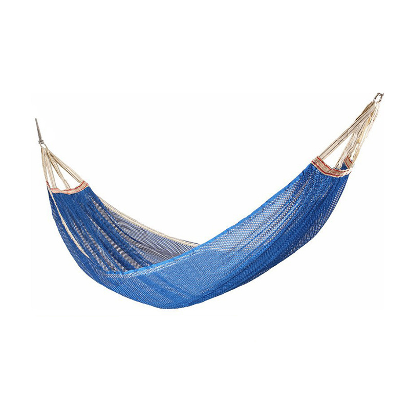 Customized Outdoor Garden Hammocks Camping Breathable Polyester Mesh Ice Silk Hammock