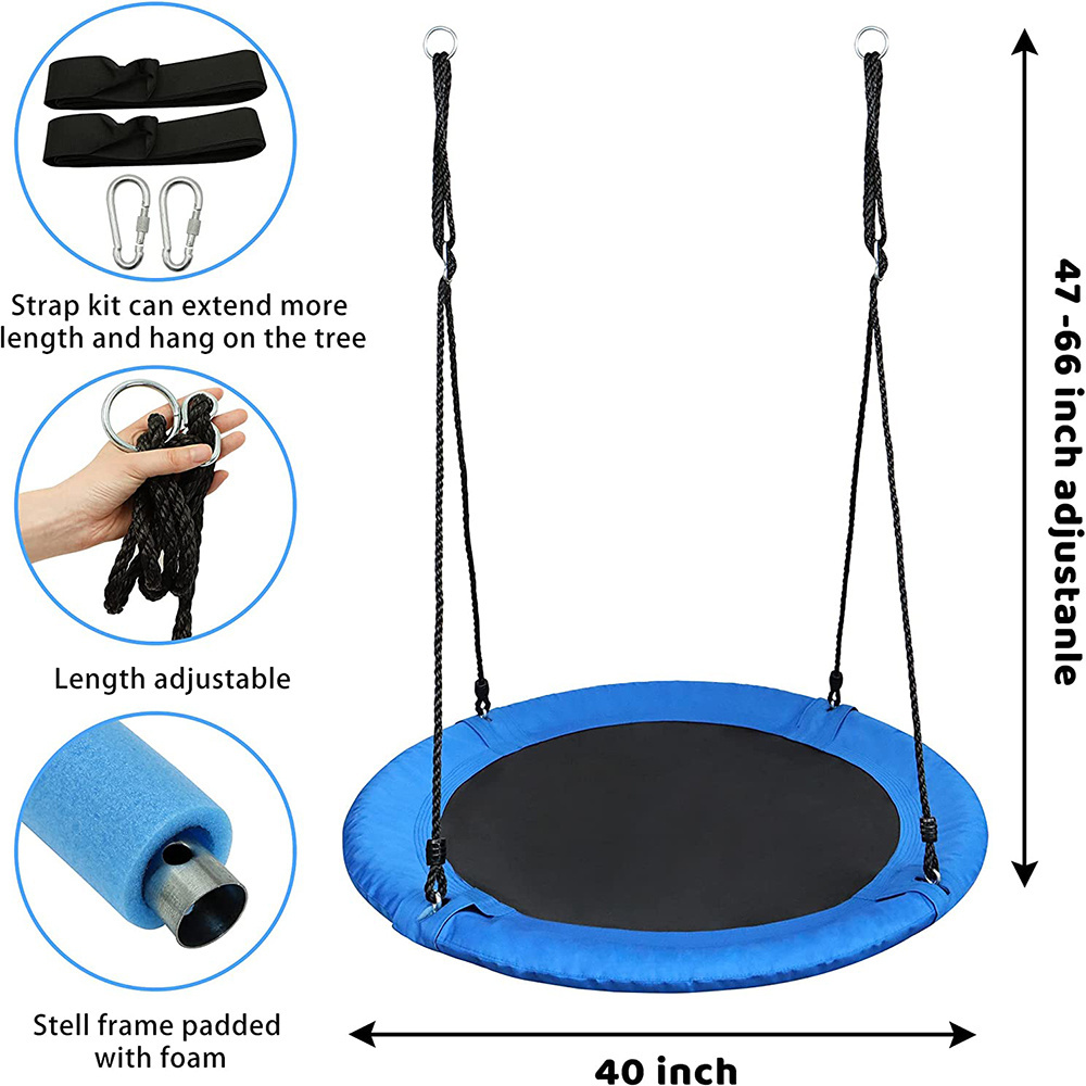 Easy to Install Oxford Cloth Foldable Tire Swing for Backyard