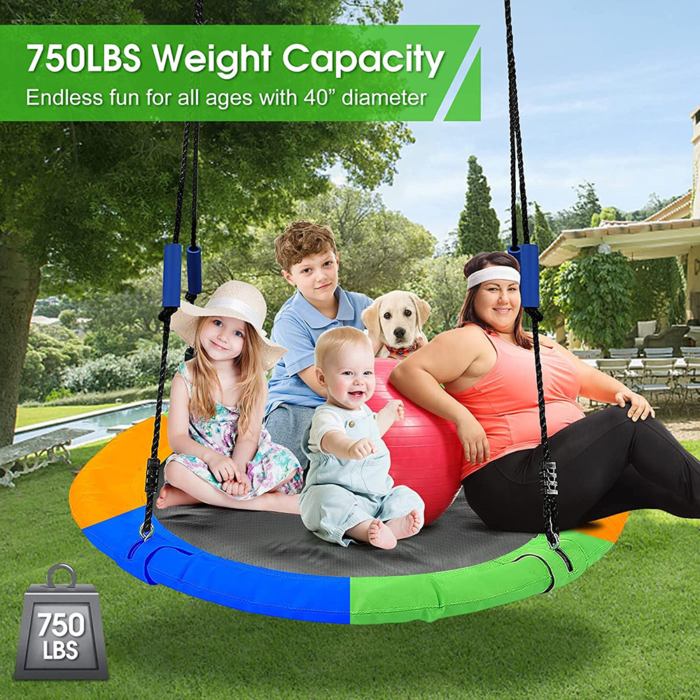 Easy to Install Oxford Cloth Foldable Tire Swing for Backyard