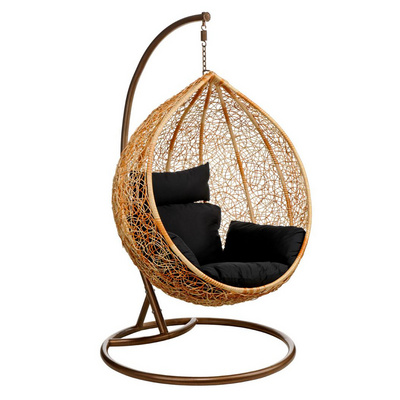 Outdoor Furniture Rattan Hanging Egg Garden Chairs with Stand