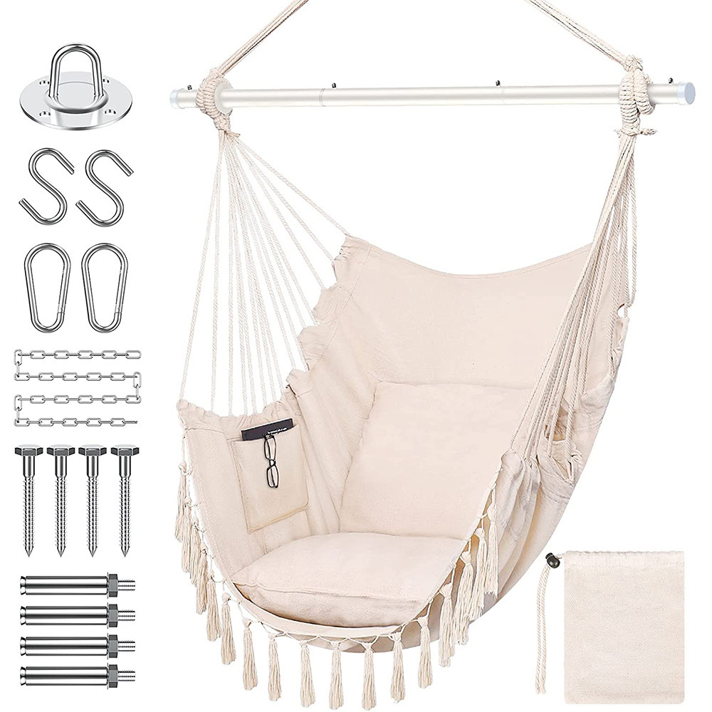 Outdoor Canvas Hammock Swings Hanging Camping Chair