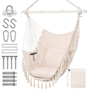 Outdoor Canvas Hammock Swings Hanging Camping Chair