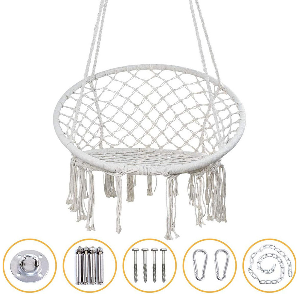 Scandi-Boho Style Circle Manufacturer Swing Hammock Chair