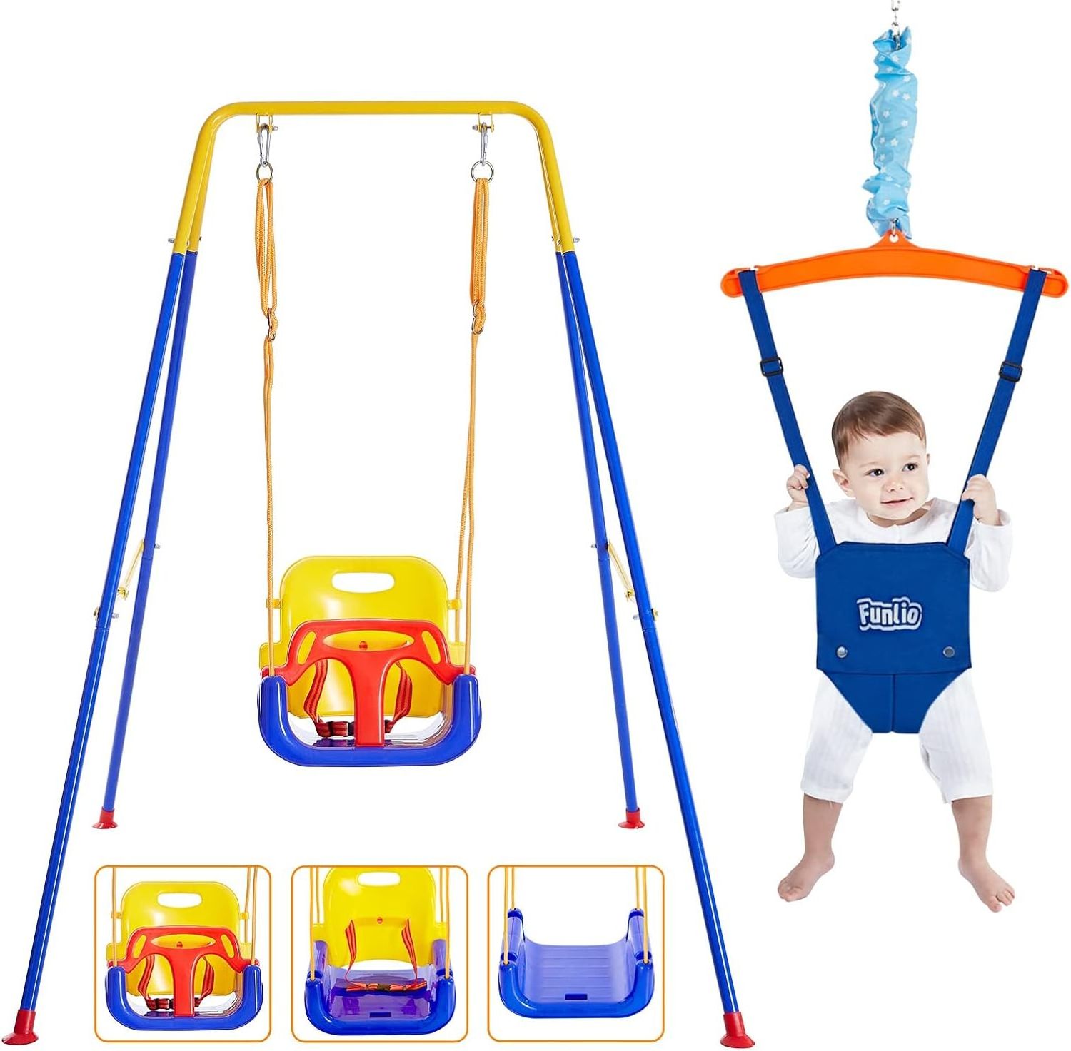 Hot selling Safety belt 3 in 1 Baby swing for infants and kids