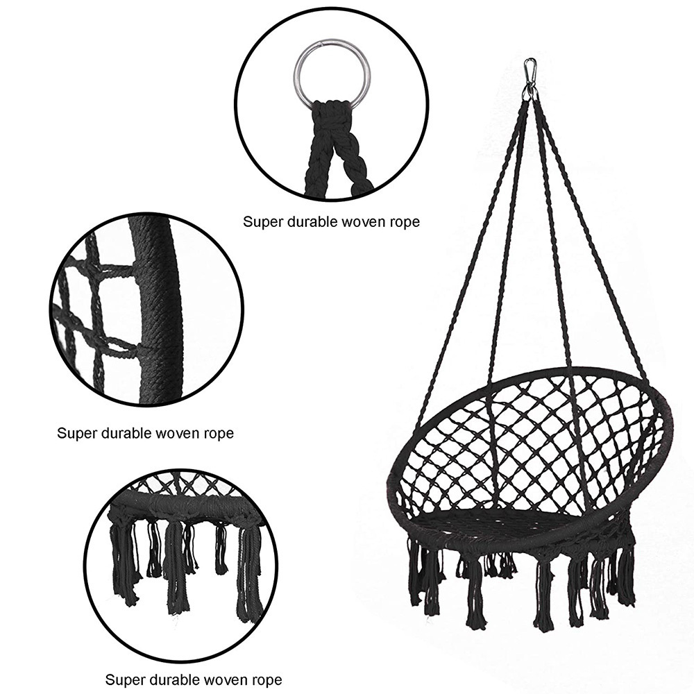 Children swing Best sell Polyester & Cotton Hanging Rock Children swings for indoor and outdoor