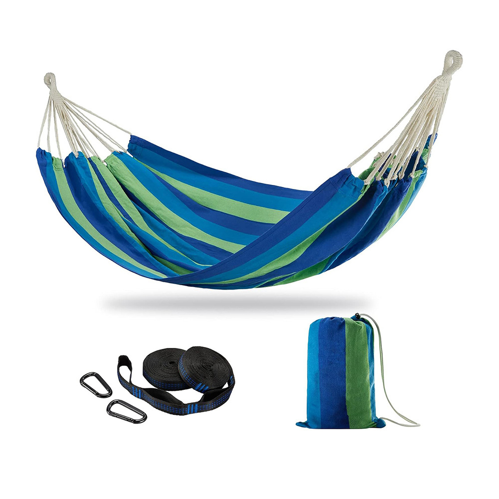 Canvas Hammock Swing 2 Person Double Hammock Chair Parachute Garden Outdoors Canvas Camping Hammocks