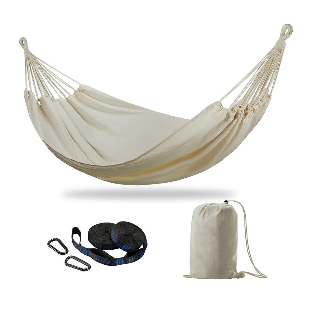 Canvas Hammock Swing 2 Person Double Hammock Chair Parachute Garden Outdoors Canvas Camping Hammocks