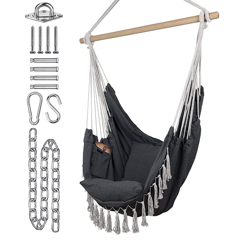 Indoor Outdoor Patio Hammock Hanging Seat Swing Suspended Chair