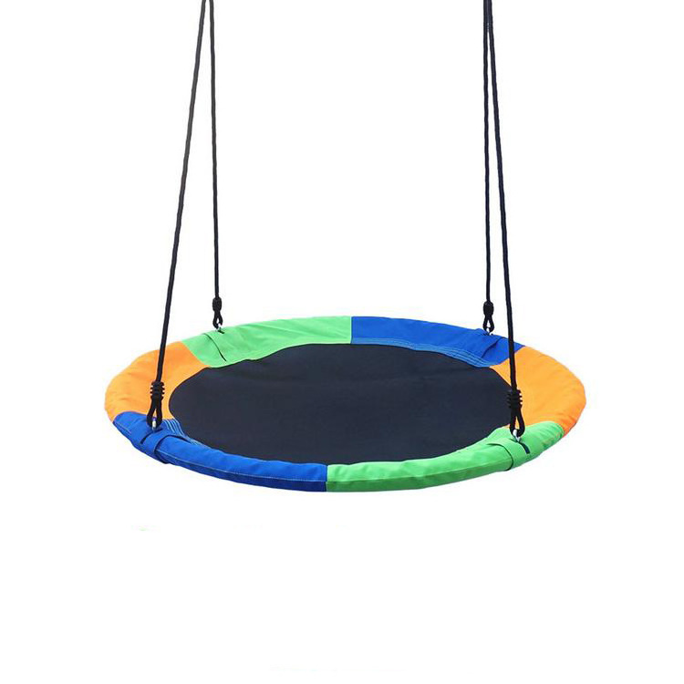 Outdoor Bird Nest Comfortable Child Garden Kids Rope Round Swing