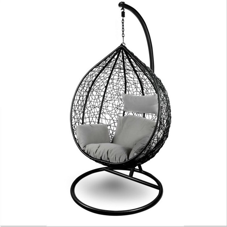 Outdoor Hanging Rattan Egg Leisure Wicker Patio Swing Chair