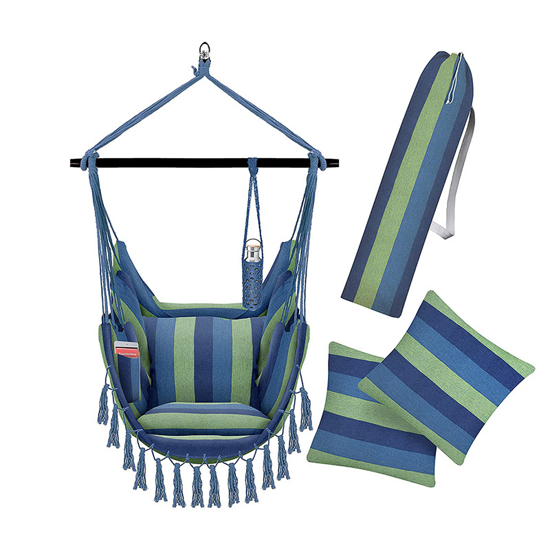 Indoor Outdoor Patio Hammock Hanging Seat Swing Suspended Chair