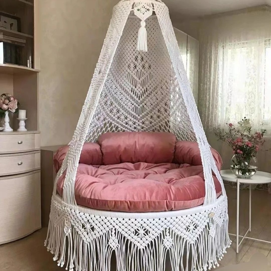 Hammock Chair - Hanging Chair for Outdoor Swing Chair Bohemian Style for Patio, Porch, Deck,