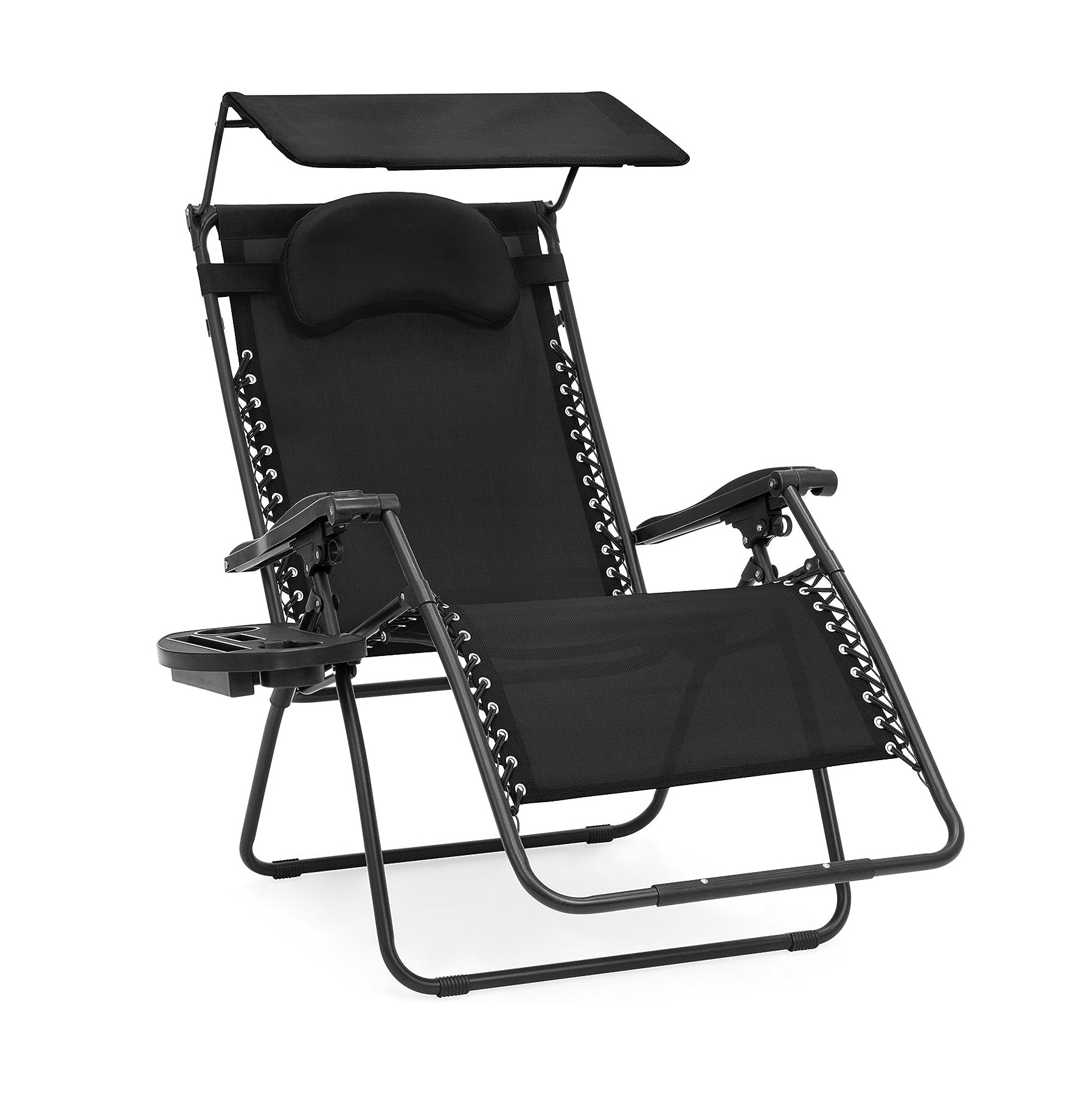 Adjustable Lounge Chair Zero Gravity Folding Reclining Chair for Garden Outdoor Camping Pool