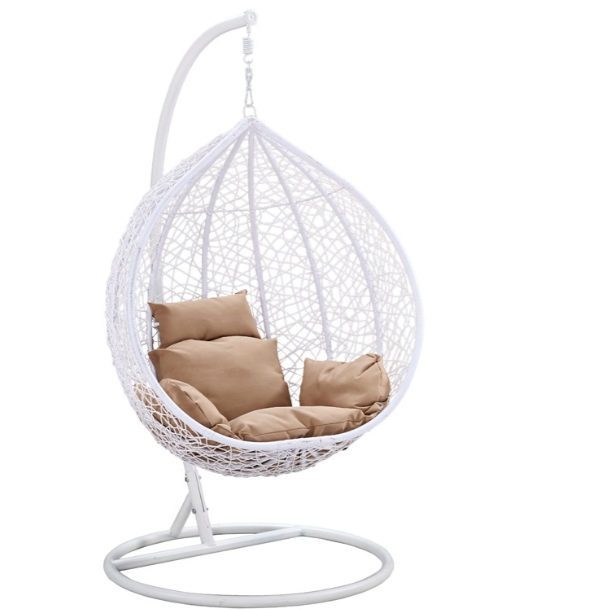 Hot Sell Modern Cane Swing Chair with Cushion Seat Pads