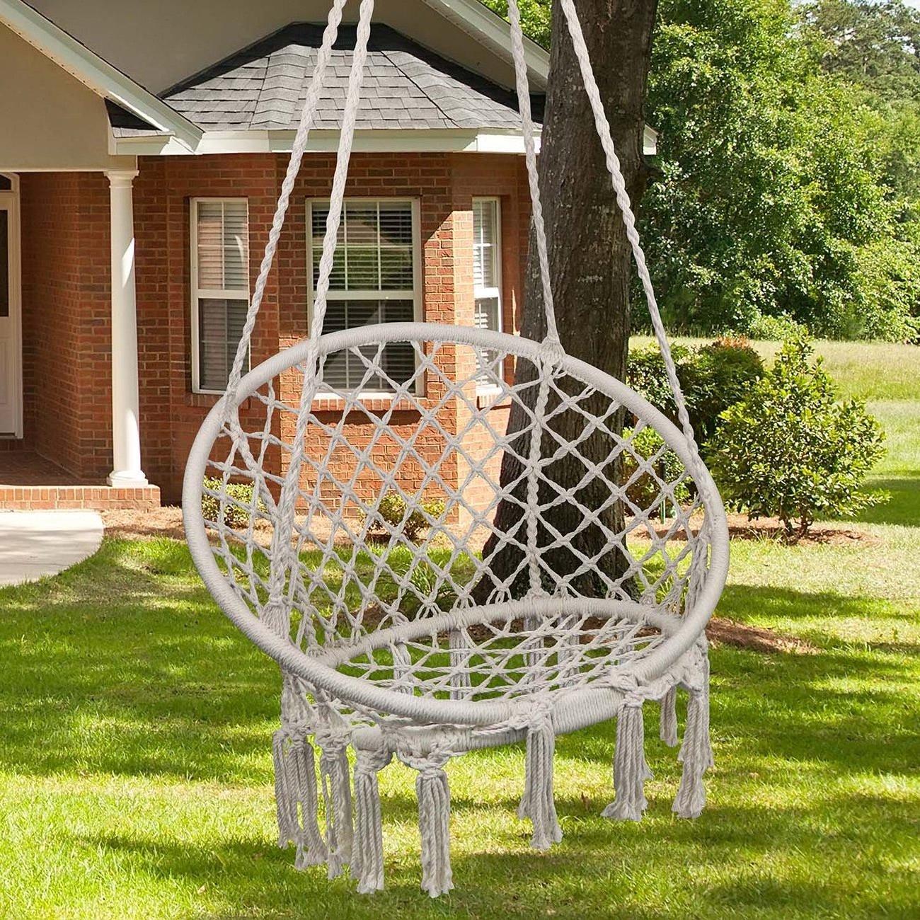 Macrame Swing Hanging Rope Patio Swings